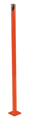 Vestil Steel Pipe Safety Bollard 42 In. x 1-3/4 In. Orange