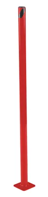 Vestil Steel Pipe Safety Bollard 42 In. x 1-3/4 In. Red