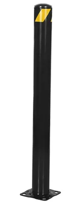 Vestil Steel Pipe Safety Bollard 42 In. x 4-1/2 In. Black