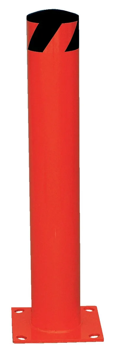 Vestil BOL-42-4.5-RED steel pipe safety bollard