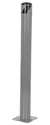 Vestil Steel Pipe Safety Bollard 42 In. x 5-1/2 In. Gray Semi Gloss