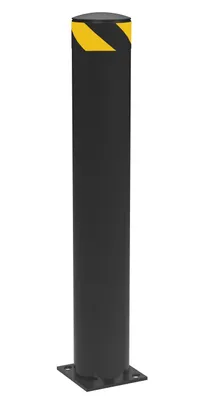 Vestil Steel Pipe Safety Bollard 42 In. x 6-1/2 In. Black