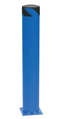 Vestil Steel Pipe Safety Bollard 42 In. x 6-1/2 In. Blue