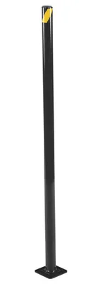 Vestil Steel Pipe Safety Bollard 48 In. x 1-3/4 In. Black