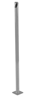Vestil Steel Pipe Safety Bollard 48 In. x 1-3/4 In. Gray Semi Gloss