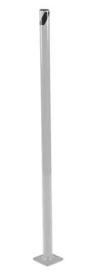 Vestil Steel Pipe Safety Bollard 48 In. x 1-3/4 In. Silver