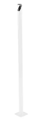 Vestil Steel Pipe Safety Bollard 48 In. x 1-3/4 In. White