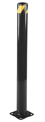 Vestil Steel Pipe Safety Bollard 48 In. x 5-1/2 In. Black