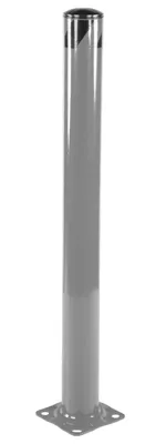 Vestil Steel Pipe Safety Bollard 48 In. x 5-1/2 In. Gray Semi Gloss