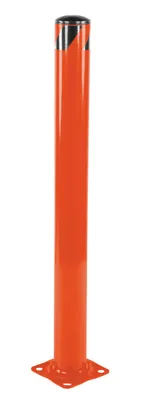 Vestil Steel Pipe Safety Bollard 48 In. x 5-1/2 In. Orange