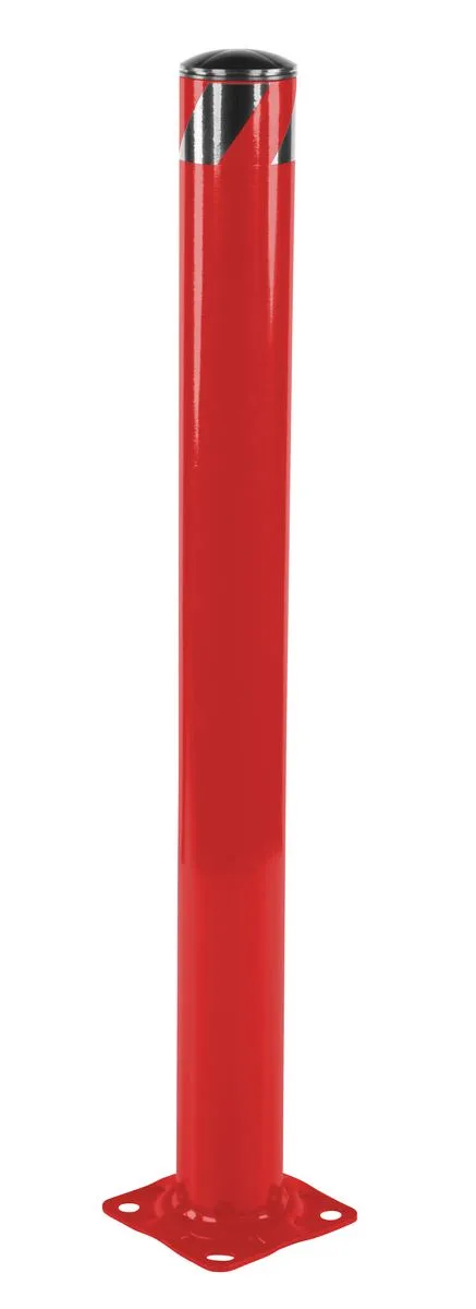 Vestil BOL-48-5.5-RED steel pipe safety bollard
