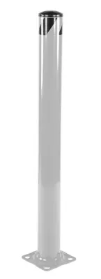 Vestil Steel Pipe Safety Bollard 48 In. x 5-1/2 In. Silver