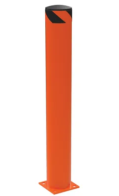 Vestil Steel Pipe Safety Bollard 48 In. x 6-1/2 In. Orange