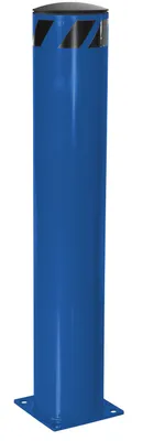 Vestil Steel Pipe Safety Bollard 48 In. x 8-1/2 In. Blue