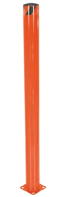 Vestil Steel Pipe Safety Bollard 62 In. x 4-1/2 In. Orange