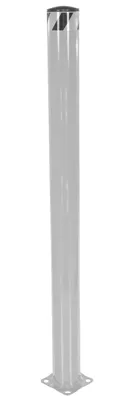 Vestil Steel Pipe Safety Bollard 62 In. x 4-1/2 In. Silver