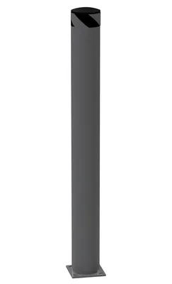 Vestil Steel Pipe Safety Bollard 62 In. x 6-1/2 In. Gray Semi Gloss