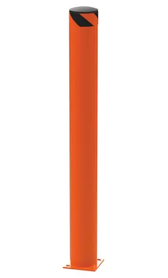 Vestil Steel Pipe Safety Bollard 62 In. x 6-1/2 In. Orange