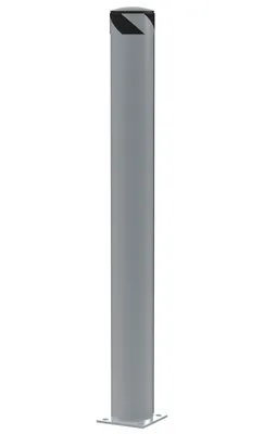 Vestil Steel Pipe Safety Bollard 62 In. x 6-1/2 In. Silver