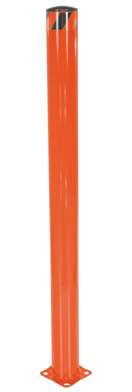 Vestil BOL-72-4.5-OR steel pipe safety bollard