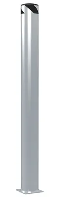 Vestil Steel Pipe Safety Bollard 72 In. x 6-1/2 In. Silver