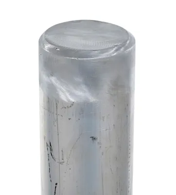 Vestil BOL-A-36-3.5 aluminum bollard shown from an alternate angle