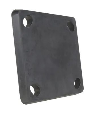 Vestil Rubber Energy Absorbing Mats 8 In. x 8 In. Black