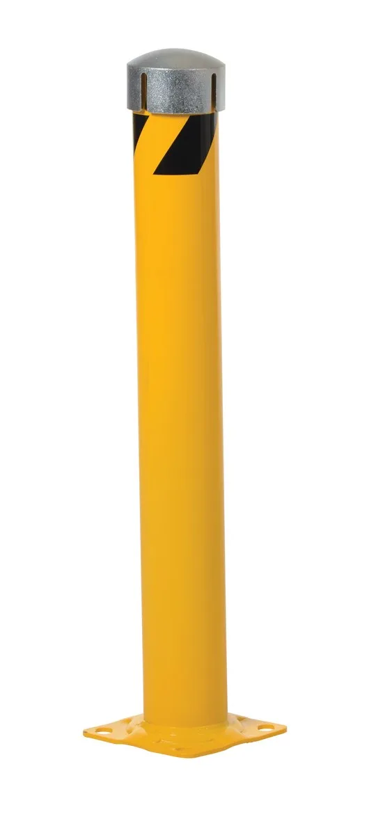 Vestil BOL-JKS-24-4.5 steel pipe bollard with chain slot