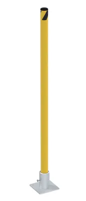 Vestil Steel Removable Pipe Safety Bollard 42 In x 1-3/4 In Yellow