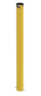 Vestil Steel Pour In Place Bollard 72 In. x 6-1/2 In. Yellow