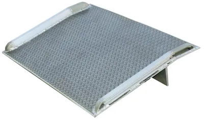 Vestil Aluminum Truck Dock Board 54 In. x 54 In. 7000 Lb. Capacity Silver