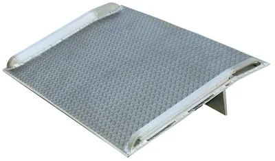 Vestil Aluminum Truck Dock Board 78 In. x 72 In. 7000 Lb. Capacity Silver