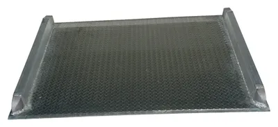 Vestil BTA-15006048 aluminum truck dockboards (welded aluminum curbs) shown from an alternate angle