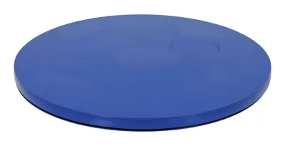Vestil Steel 18 In. Carousel, 2K Capacity, Round Smooth Top Plate Blue