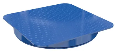 Vestil Steel 18 In. Carousel, 2K Capacity, Square Tread Top Plate Blue