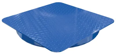 Vestil Steel 24 In. Carousel, 2K Capacity, Square Tread Top Plate Blue