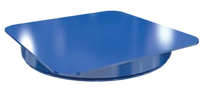 Vestil Steel 24 In. Carousel, 4K Capacity, Square Tread Top Plate Blue