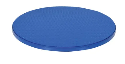 Vestil Steel 36 In. Carousel, 2K Capacity, Round Tread Top Plate Blue