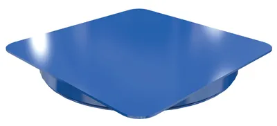 Vestil Steel 40 In. Carousel, 2K Capacity, Square Smooth Top Plate Blue