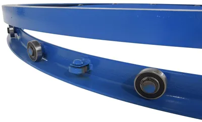 Vestil CA-48-2 steel manual carousel shown from an alternate angle