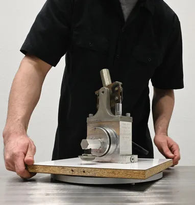 Vestil CA-5-12 aluminum mini carousel shown from an alternate angle