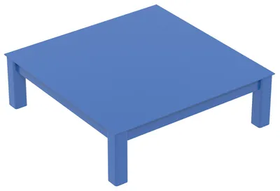 Vestil Factory Installed Steel Elevated Bases for Carousels 40 In. x 12 In. 6000 Lb. Capacity Blue