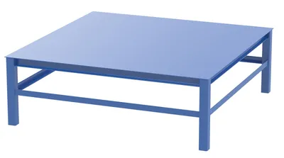 Vestil Factory Installed Steel Elevated Bases for Carousels 72 In. x 24 In. 6000 Lb. Capacity Blue