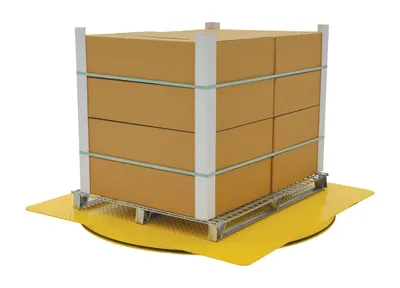 Vestil CA-KP-6060-4 heavy-duty king pin carousel shown from an alternate angle