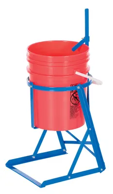 Vestil CAN-A manual pail tipper shown from an alternate angle
