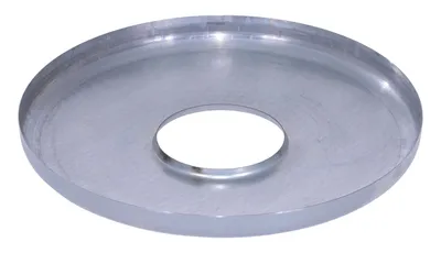 Vestil CAN-BH-558-GALV galvanized steel drum cover shown from an alternate angle