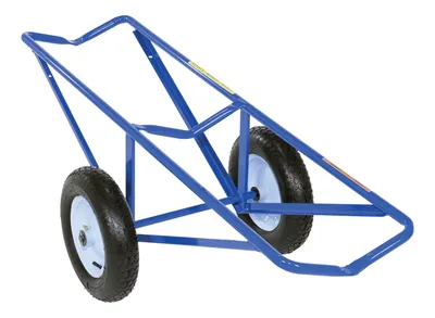 Vestil Portable Carpet Dolly with Pneumatic Wheels 61 In. x 26 In. x 20 In. 500 Lb. Capacity Blue