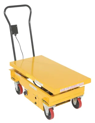 Vestil CART-1000-DC dc powered hydraulic elevating cart shown from an alternate angle