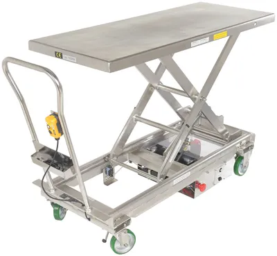 Vestil CART-1000-LD-DC-SS stainless steel scissor cart