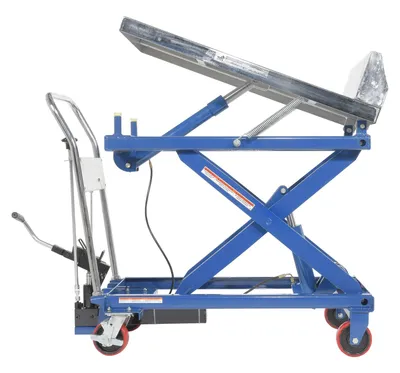 Vestil CART-1000-LT lift & tilt carts with sequence select shown from an alternate angle
